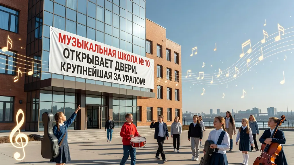 Музыкальная школа № 10 открывает двери. Крупнейшая за Уралом!