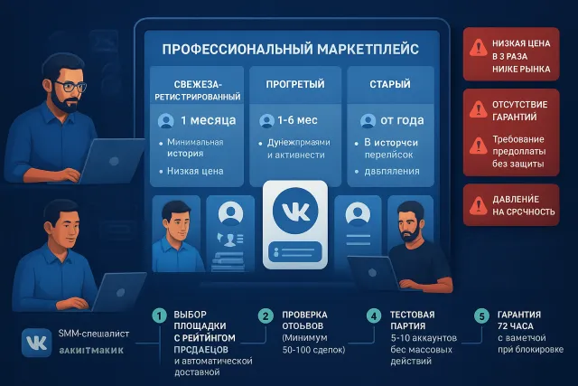 Где безопасно купить аккаунт ВКонтакте с доставкой и надёжной гарантией